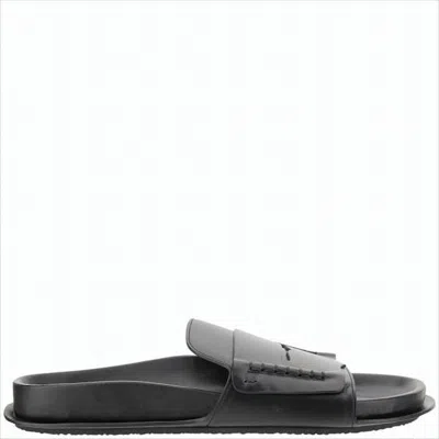 JACQUEMUS MINIMALIST BLACK SLIP-ON MULES WITH CONTOURED FOOTBED