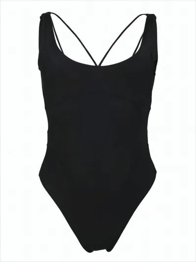 JACQUEMUS MINIMALIST ONE-PIECE SWIMSUIT WITH CROSSBACK STRAPS