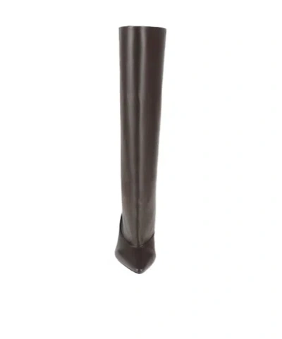 Jacquemus Minimalist Pointed Leather Boots In Black