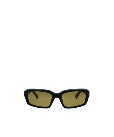 Jacquemus Minimalist Rectangular Sunglasses In Green