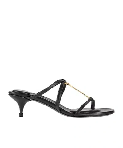 Jacquemus Minimalist Roundtoe Sandals In Black
