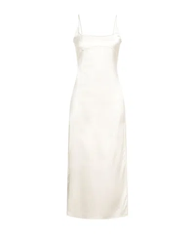 Jacquemus Minimalist Solid-color Slip Dress In White