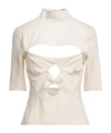 Jacquemus Minimalist Wool Short Sleeve Top In Neutral