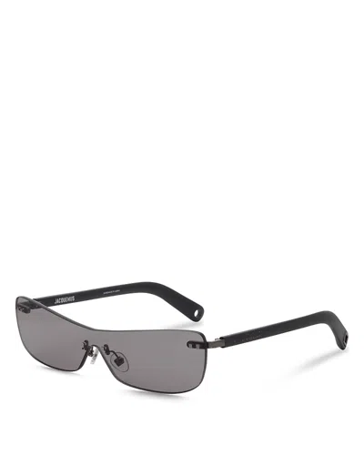 Jacquemus Mirada Cat Eye Sunglasses, 55mm In Matte Gray/gunmetal