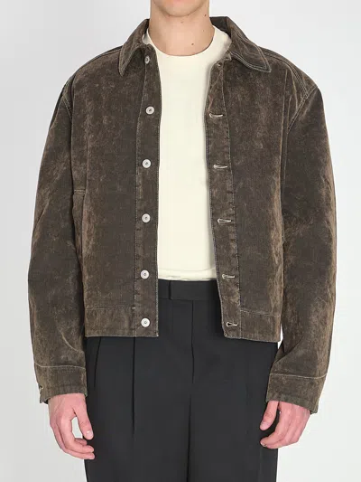 Jacquemus Mirada De-nimes Denim Jacket In Neutral