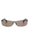 Jacquemus Mirada Sunglasses In Grey