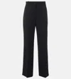 Jacquemus Le Pantalon Sauge Wool Twill High Pants In Schwarz