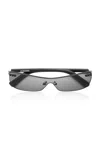 Jacquemus Miranda Frameless Acetate Sunglasses In Grey