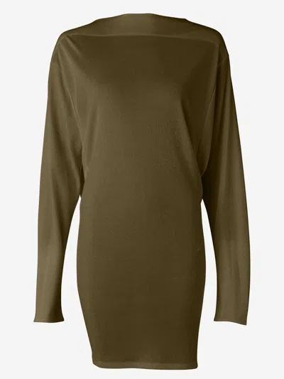 Jacquemus Mistral Dress In Viscose Blend In Brown
