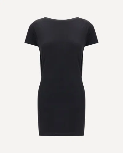 Jacquemus Mistral Dress In Viscose Jersey In Black