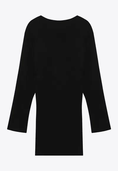 Jacquemus Mistral Mini Dress In Black