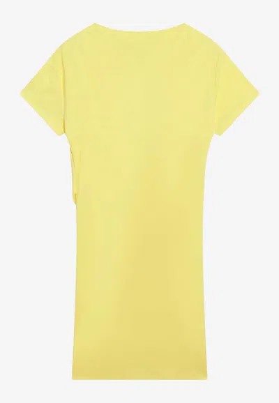 Jacquemus Mistral Mini Dress In Yellow