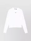 Jacquemus Long-sleeved T-shirt With Applique In White