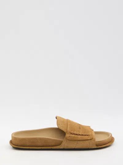 Jacquemus Les Sandales Mocassin In Brown