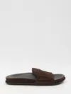 Jacquemus Mocassin Sandals In Brown
