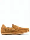 Jacquemus Moccasin Stitch Brown Loafers With Low-profile Rubber Sole In Brown
