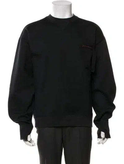 Pre-owned Jacquemus Mock Neck Long Sleeve Sweatshirt In Black