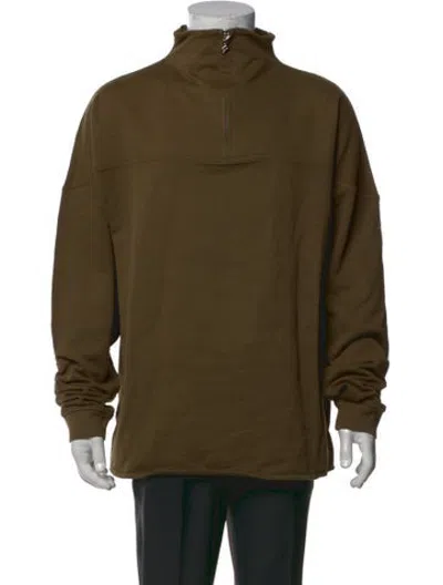 Pre-owned Jacquemus Mock Neck Long Sleeve Sweatshirt W/ Tags In Green
