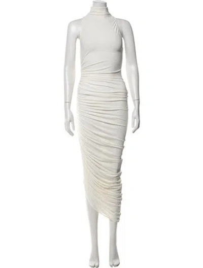 Pre-owned Jacquemus Mock Neck Midi Length Dress W/ Tags In Neutrals