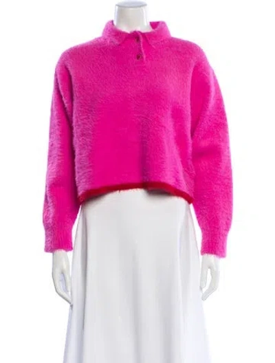 Pre-owned Jacquemus Mock Neck Sweater In Pink