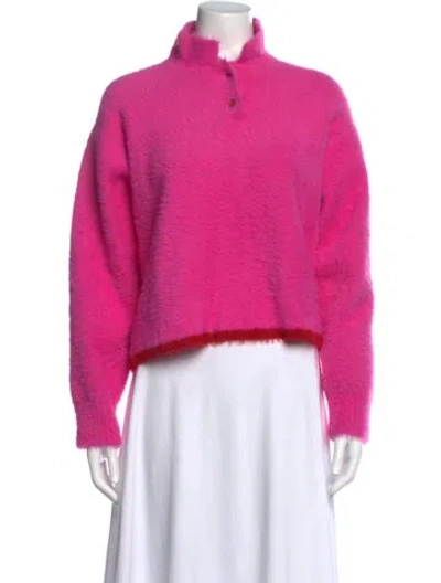 Pre-owned Jacquemus Mock Neck Sweater In Pink