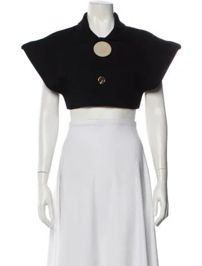 Pre-owned Jacquemus Mock Neck Sweater In White