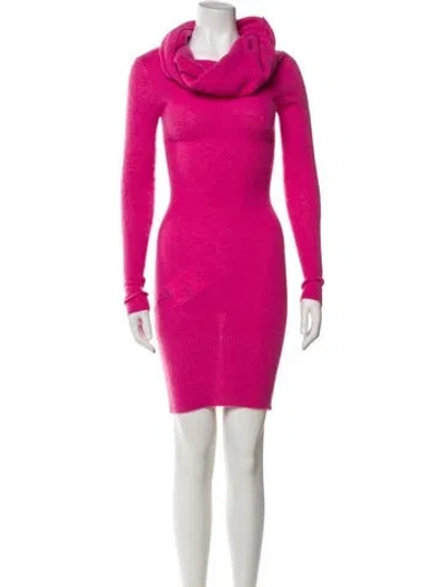 Pre-owned Jacquemus Mohair Knee-length Dress W/ Tags In Pink