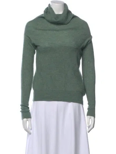 Pre-owned Jacquemus Mohair Turtleneck Sweater In Green