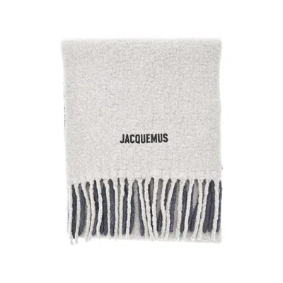 Jacquemus 'moisson' Alpaca-blend Scarf In Gray