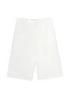 Jacquemus Moisson Buttoned Shorts In White