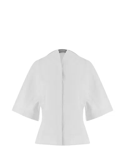 Jacquemus Moisson Cotton Shirt In White