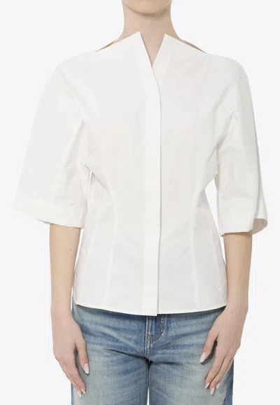 Jacquemus Moisson Cotton-poplin Shirt In White
