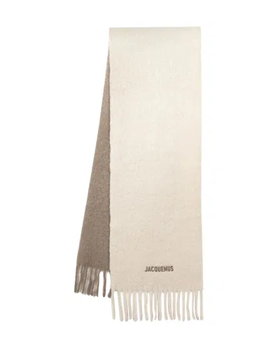 Jacquemus Womens Multi-beige The Moisson Wool-blend Scarf