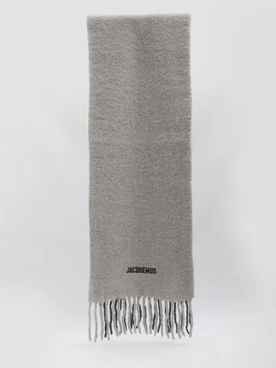 Jacquemus Moisson Scarf In Gray