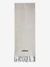 Jacquemus Moisson Scarf In Gray