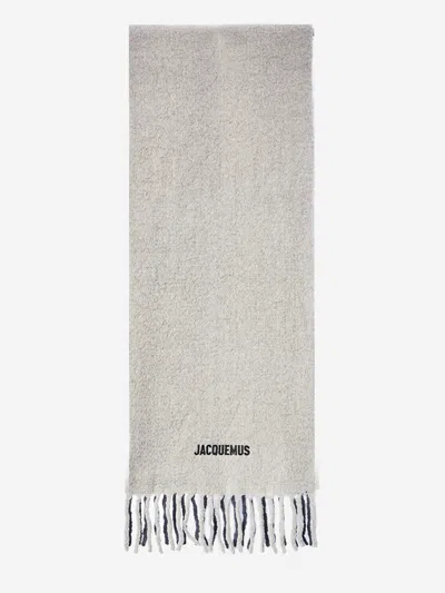 Jacquemus Moisson Scarf In Gray