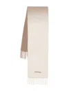 Jacquemus Gradient Alpaca Wool Scarf In Neutral