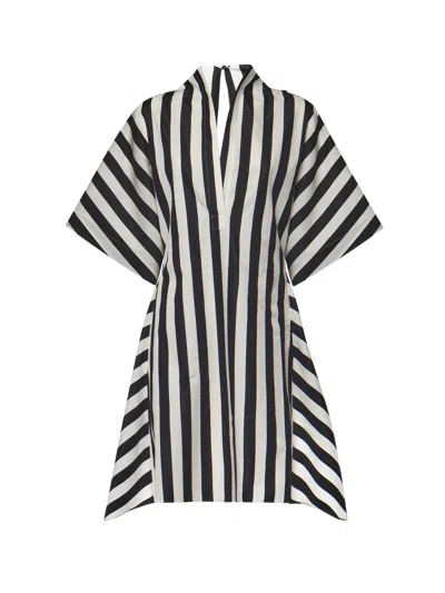 JACQUEMUS MOISSON STRIPED COTTON AND SILK TUNIC