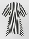 Jacquemus Womens Jacquard Medium Stripes Moisson Striped Cotton And Silk Tunic In Black