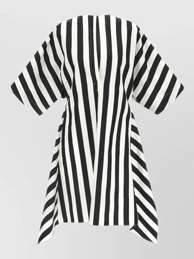 Jacquemus Womens Jacquard Medium Stripes Moisson Striped Cotton And Silk Tunic In Multi