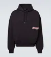 Jacquemus Cotton Sweatshirt With Embroidered Varsity Patch In Blue