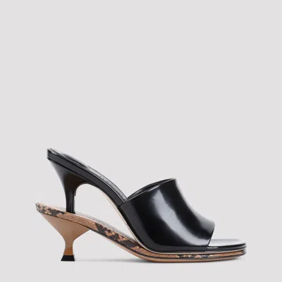 Jacquemus Les Doubles Mules Heeled Mules In Black