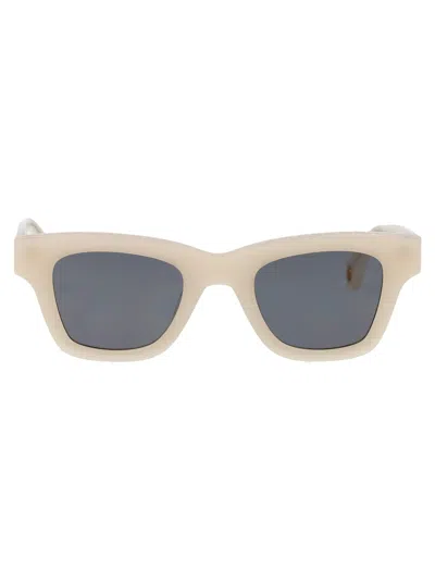 Jacquemus Multi Beige Acetate Sunglasses In Neutral