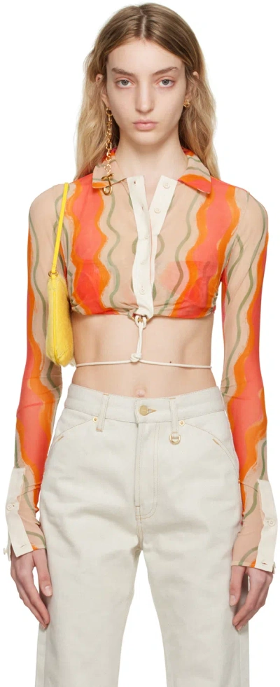 Jacquemus Multicolor Le Raphia 'la Chemise Abaca' Shirt In Multicolore