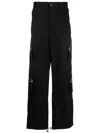 Jacquemus Multiple-pocket Straight-leg Trousers In Black