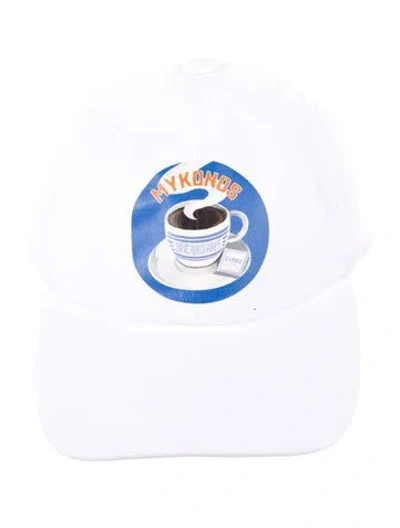 Pre-owned Jacquemus Mykonos Baseball Cap In White