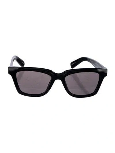 Pre-owned Jacquemus Narrow Tinted Sunglasses In Black