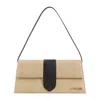 Jacquemus Natural Beige Raffia Le Bambino Long Handbag In Neutral