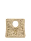 Jacquemus Small The Spiaggia Circular-handle Crochet Tote Bag In Neutral