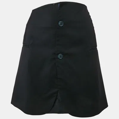 Jacquemus Navy Blue Gabardine Mini Skirt M
